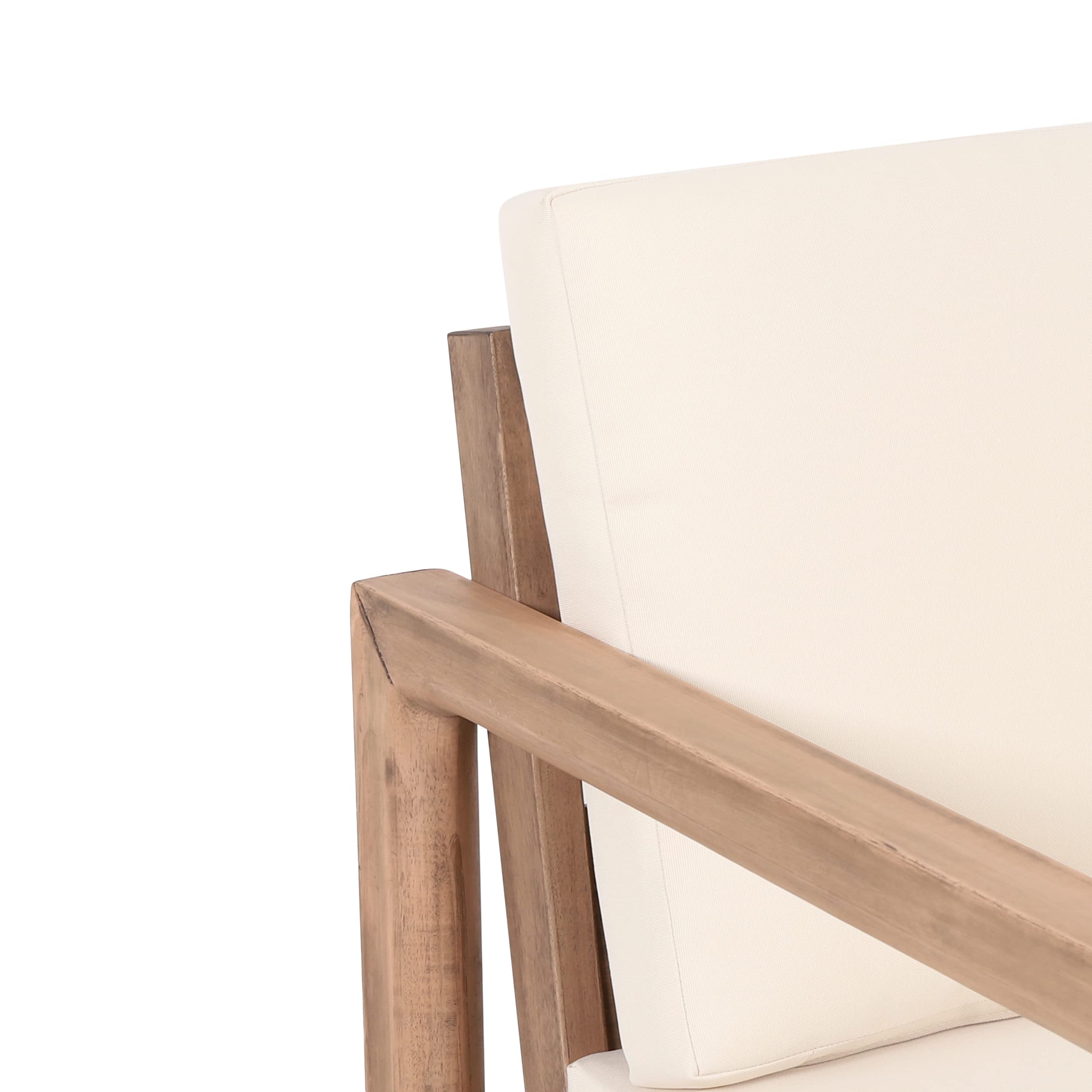 Christopher Knight Home Stefan Club Chair - Beige & Brown Wash Upholstered Accent Chair for Living Room, Lounge, or Office