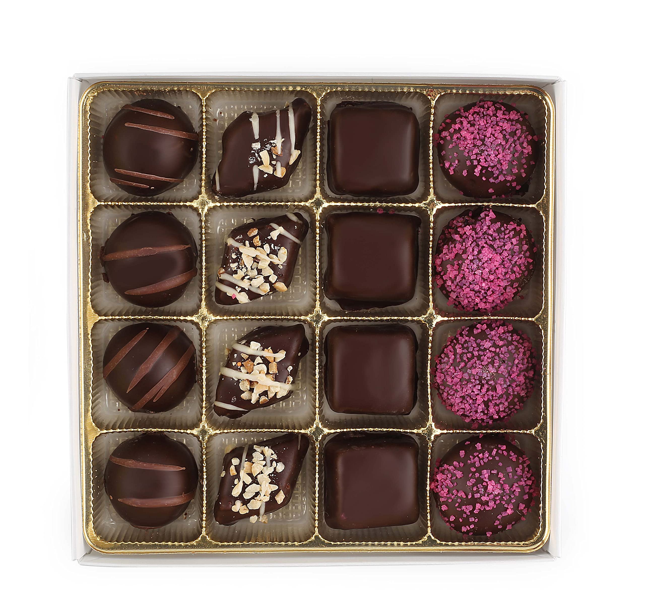 Premium Dark Chocolate Gift Box Set - 3 Assorted Kosher Chocolate Boxes (47 Pieces) | Gourmet Chocolate Collection for Holidays, Birthdays & Corporate Gifting