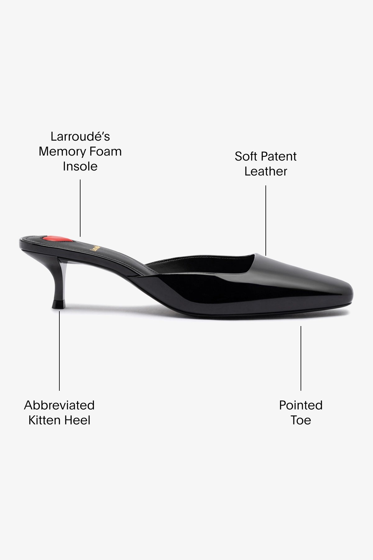 Amal Mule Black Patent Leather Slides - Comfortable & Stylish Women's Shoes for Casual Wear, Office & Summer Outfits