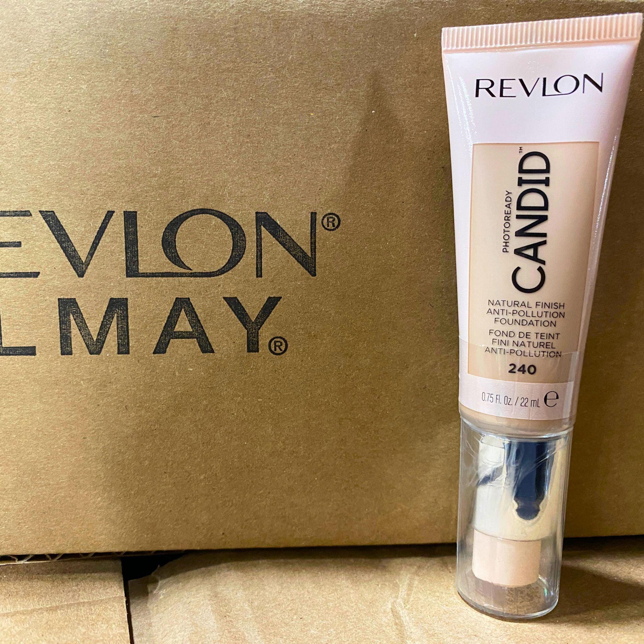 Revlon Photoready Candid Natural Finish Anti-Pollution Foundation - 240 Natural Beige 0.75oz (70 Pcs Lot) - Flawless Daily Wear Makeup for Work & Special Occasions