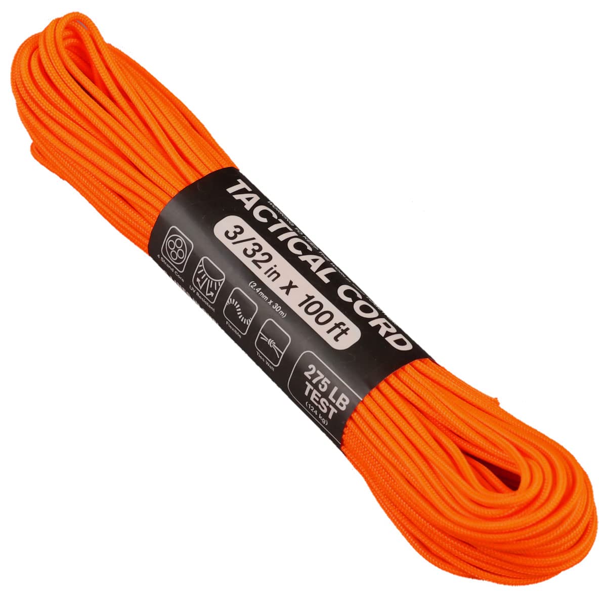 Tactical Paracord 100ft - Survival Gear for Lanyards & Bracelets | USA Made