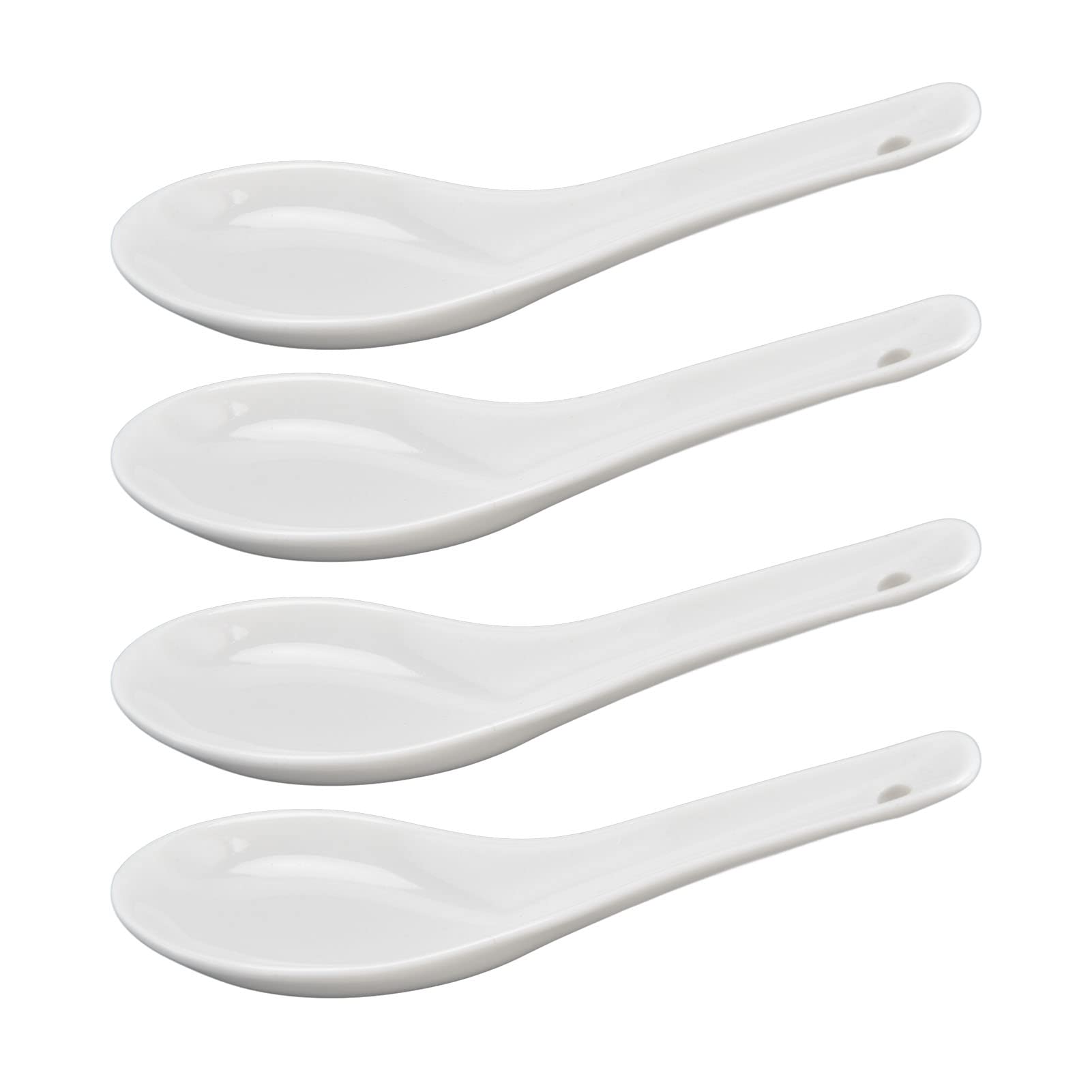 Premium Ceramic Soup Spoon Set - Elegant & Durable Dining Utensils for Home, Restaurant & Gifts | Perfect for Soups, Desserts, Cereals & Everyday Meals