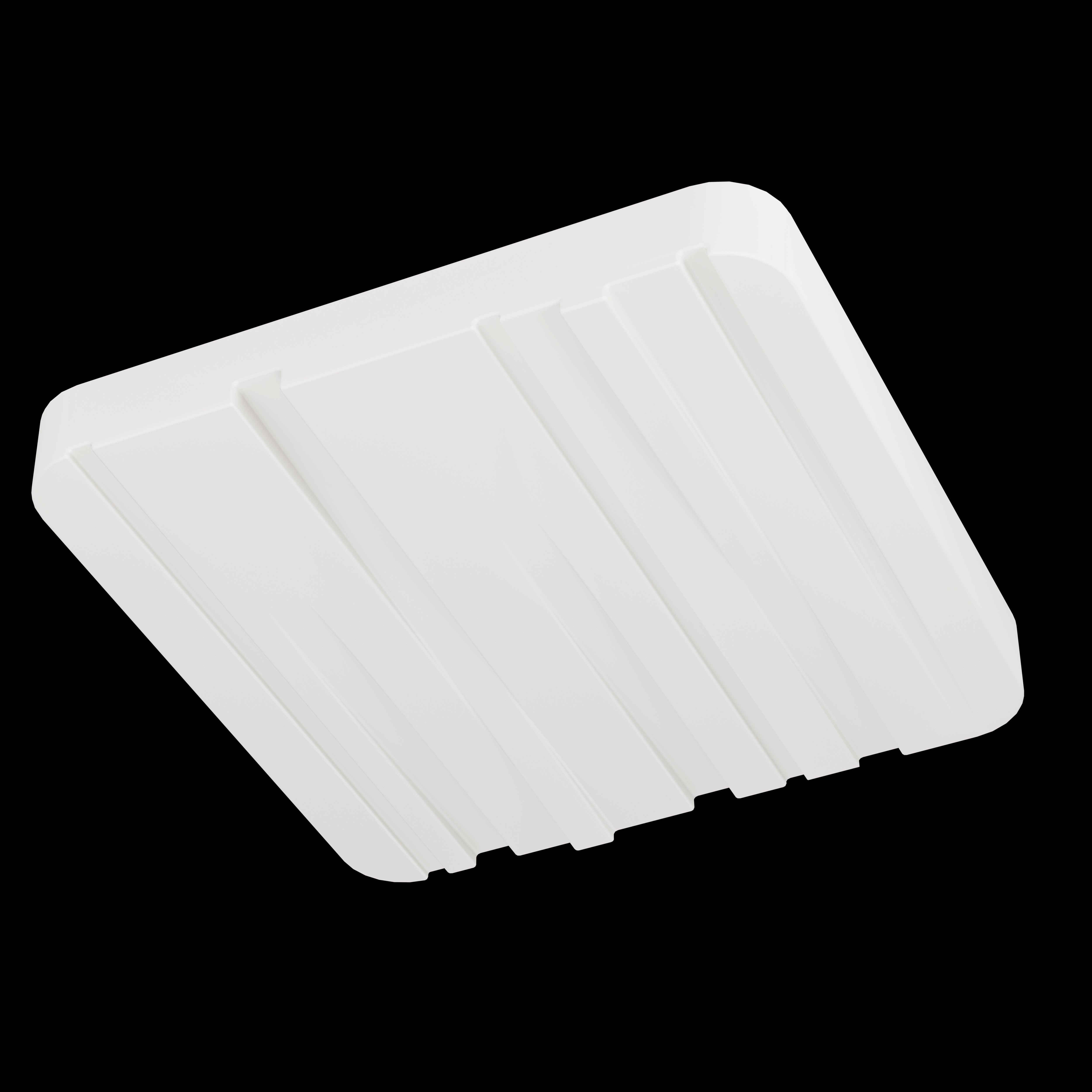 Eglo Ferentino 33cm LED Square Flush Mount Ceiling Light - Modern White Fixture for Kitchen, Bathroom & Bedroom Lighting