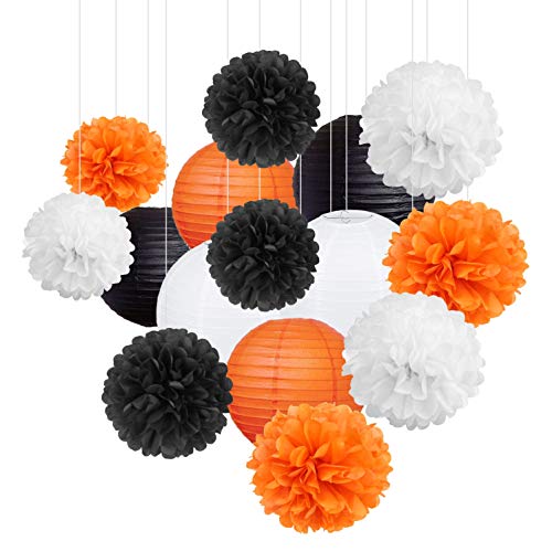 White, Orange, Black