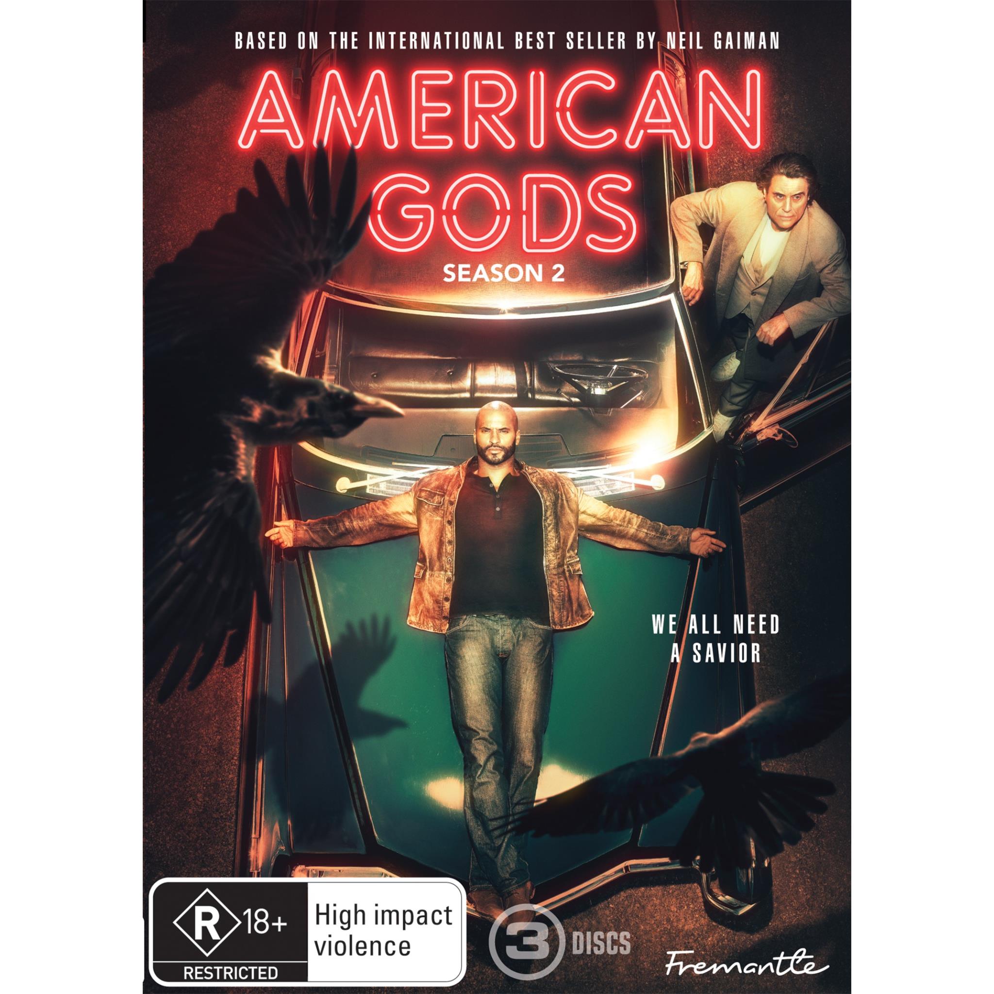 American Gods Season 2 DVD & Blu-ray | Fantasy TV Series | Perfect for Binge-Watching & Gift Giving