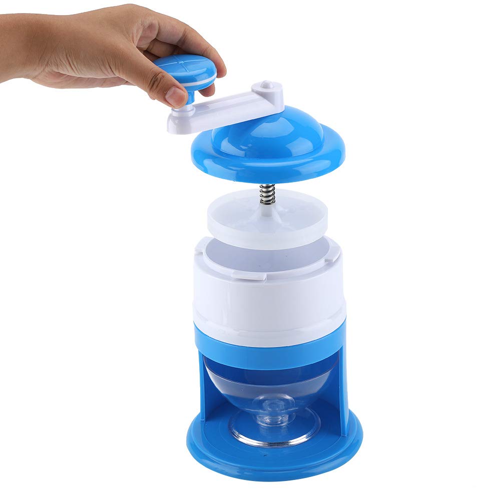 Portable Hand Crank Manual Ice Crusher - Snow Cone Maker Machine for Home & Kitchen | Perfect for Summer Parties, Kids Treats & DIY Frozen Desserts