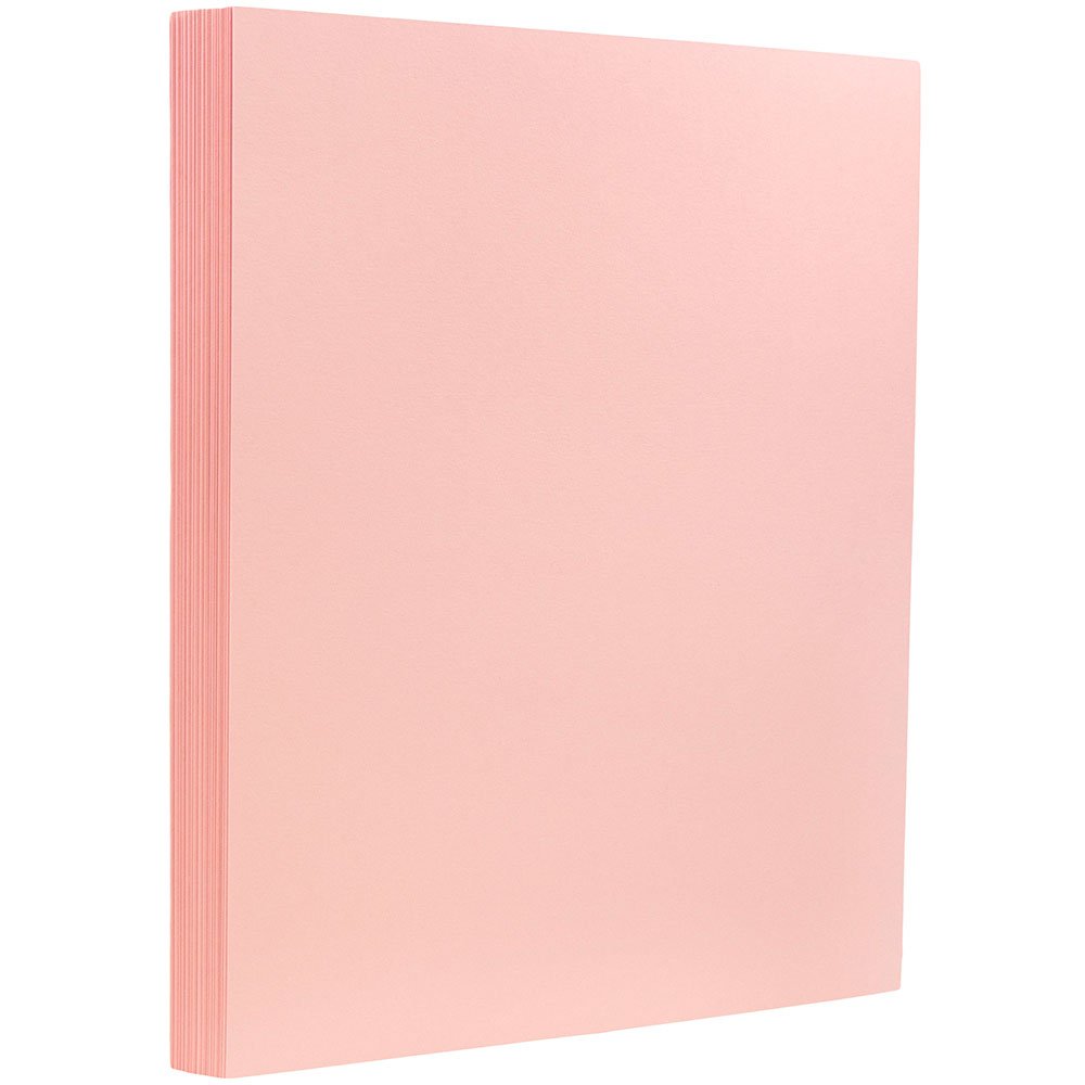 Heavyweight 130lb Cardstock - 8.5x11 Coverstock - Baby Pink for Crafting
