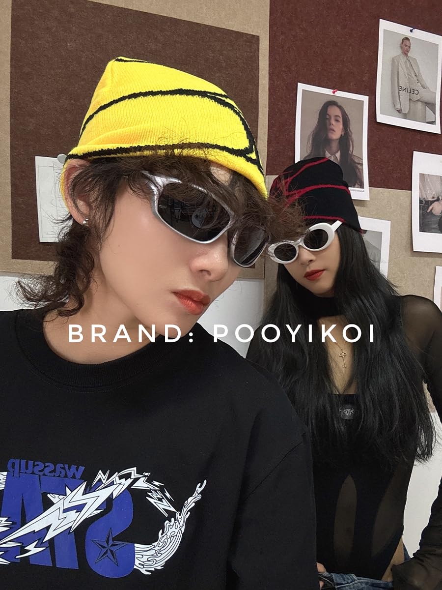 Y2K Gothic Spider Pattern Wool Acrylic Knitted Beanie - Warm Winter Hat for Women & Men | Unisex Skull Cap for Outdoor Activities, Streetwear Fashion