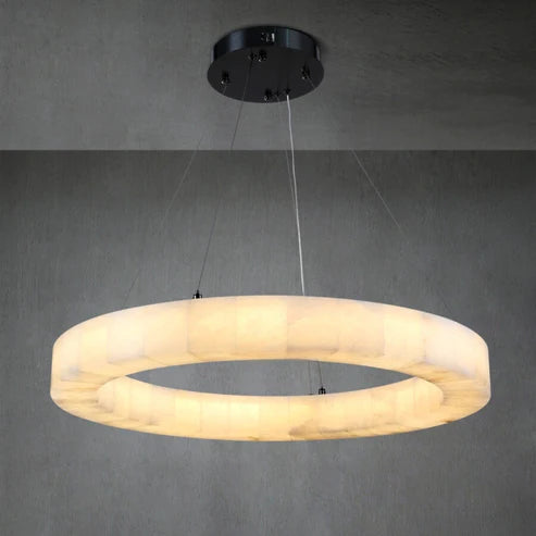 Elegant Maurice Round Crystal Chandelier - Modern Ceiling Light Fixture for Dining Room, Bedroom & Living Room Decor | Dimmable LED Lighting for Home & Office Spaces