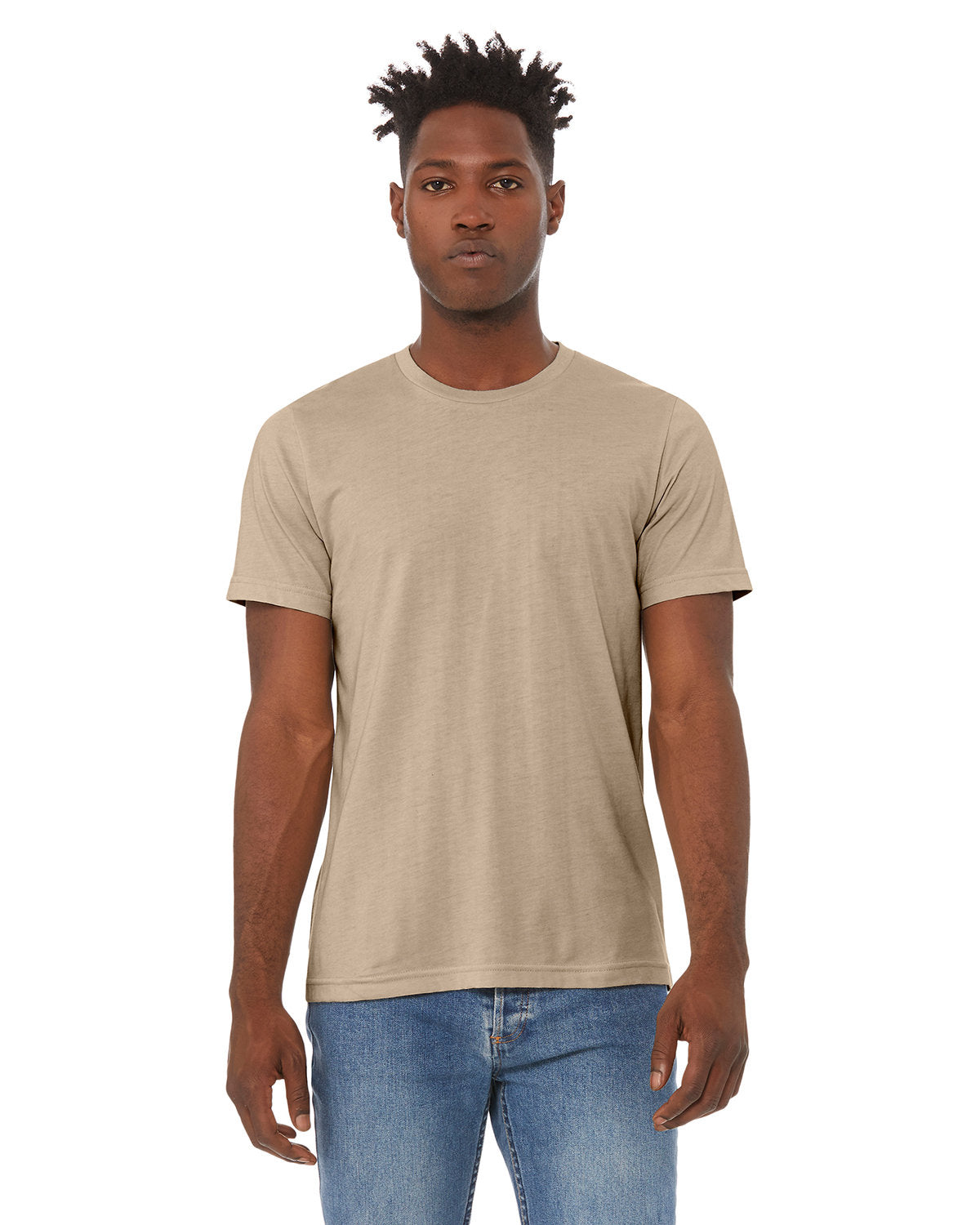 Bella + Canvas 3001CVC Unisex Heather CVC Crew Neck T-Shirt - Soft Cotton Blend Tee for Men & Women - Perfect for Casual Wear, Gym, and Everyday Outfits