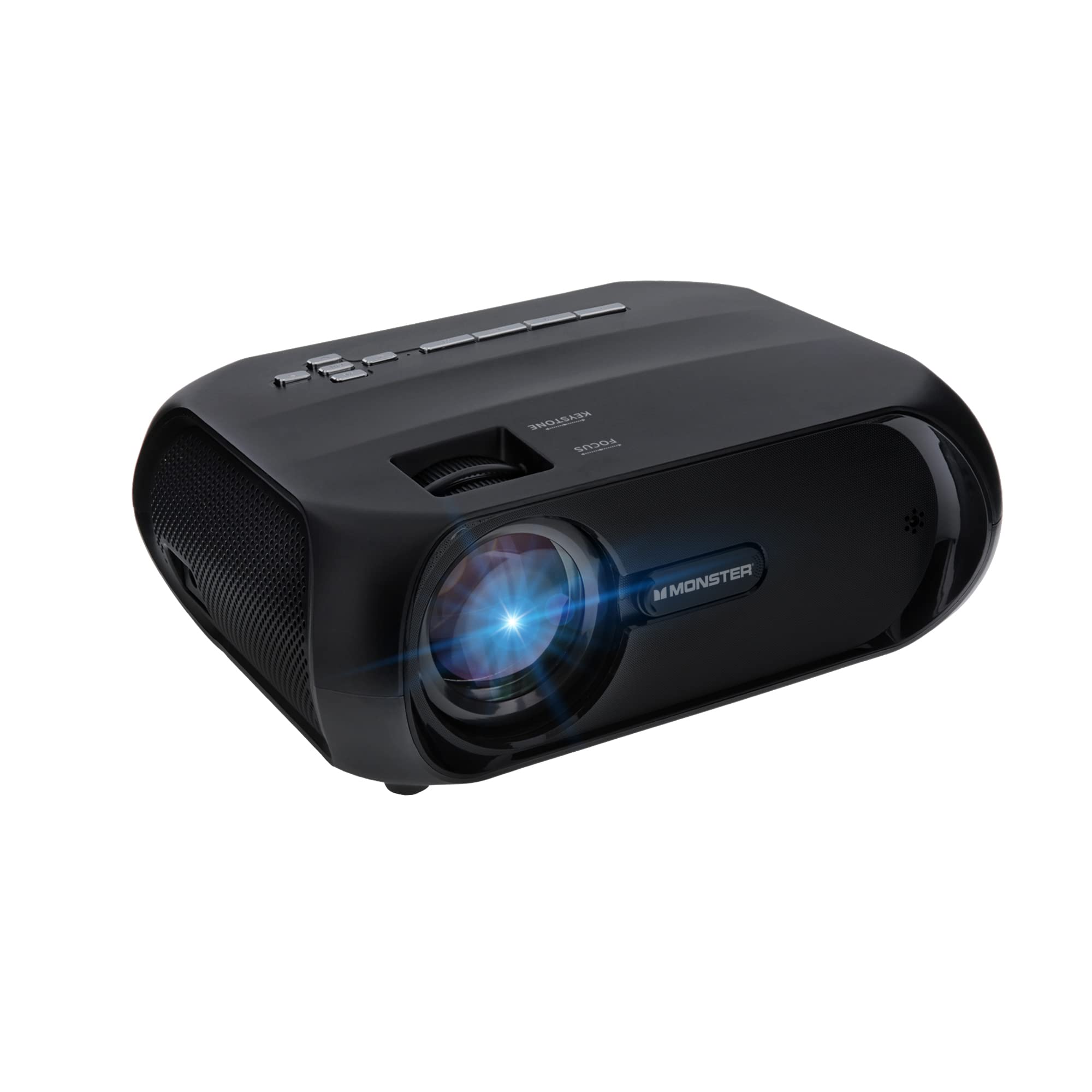 Monster Image Pro 720 HD Projector - 2000 Lumens Bright LCD Projector with 1080p Support | 16ft Projection | HDMI/USB/AV/SD Inputs | Home Theater, Outdoor Movies & Office Presentations