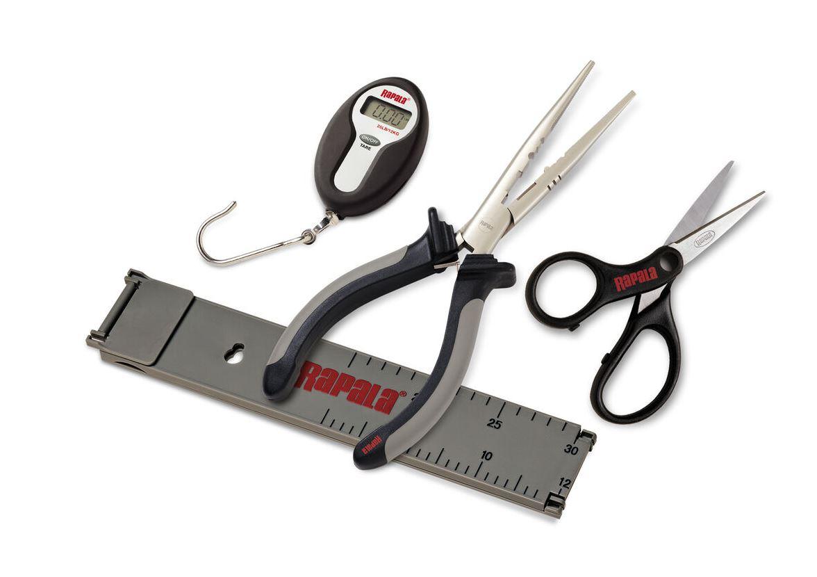 Rapala RFMTC Professional Fishing Tool Combo Set - Pliers, Line Cutter, Hook Remover - Perfect for Bass, Trout, and Saltwater Fishing Adventures