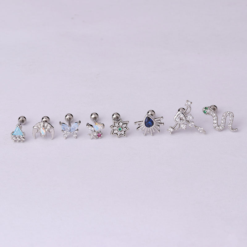 20G Cartilage Tiny Stud Earrings - Animal Shaped Piercing Jewelry for Women | Perfect for Daily Wear, Parties & Gifts