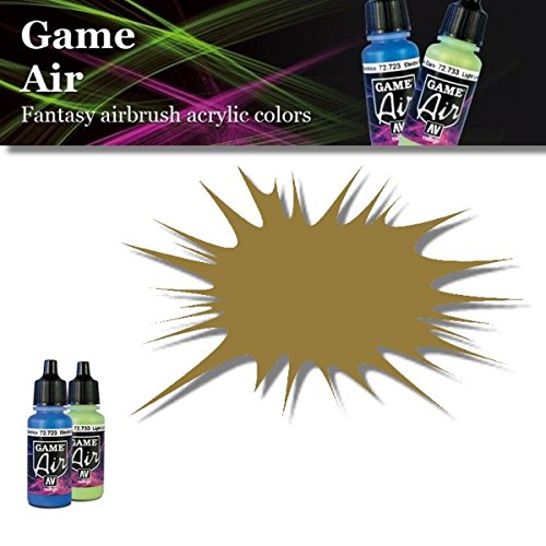 Vallejo Game Air Desert Yellow Acrylic Paint - 17ml Bottle for Miniatures, Models & Wargaming - Perfect for Airbrush & Hand Painting