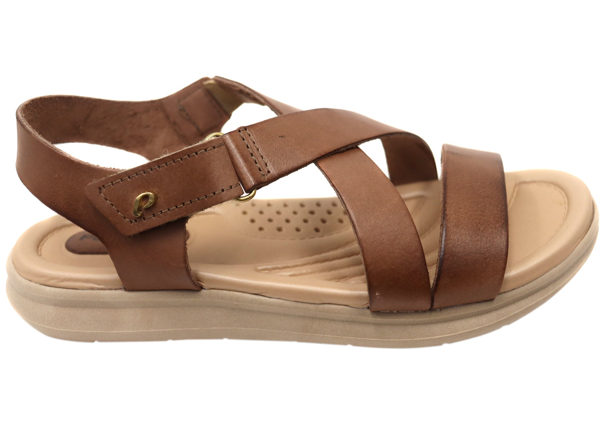 Pegada Mavada Women's Comfortable Leather Sandals - Handmade in Brazil - Perfect for Summer, Beach & Casual Outings