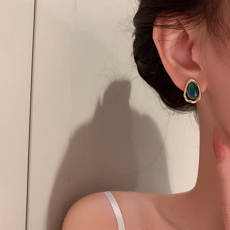 Dainty Mini Teardrop Stud Earrings for Women - HE6199 | Hypoallergenic Cubic Zirconia Earrings for Everyday Wear, Date Night & Special Occasions