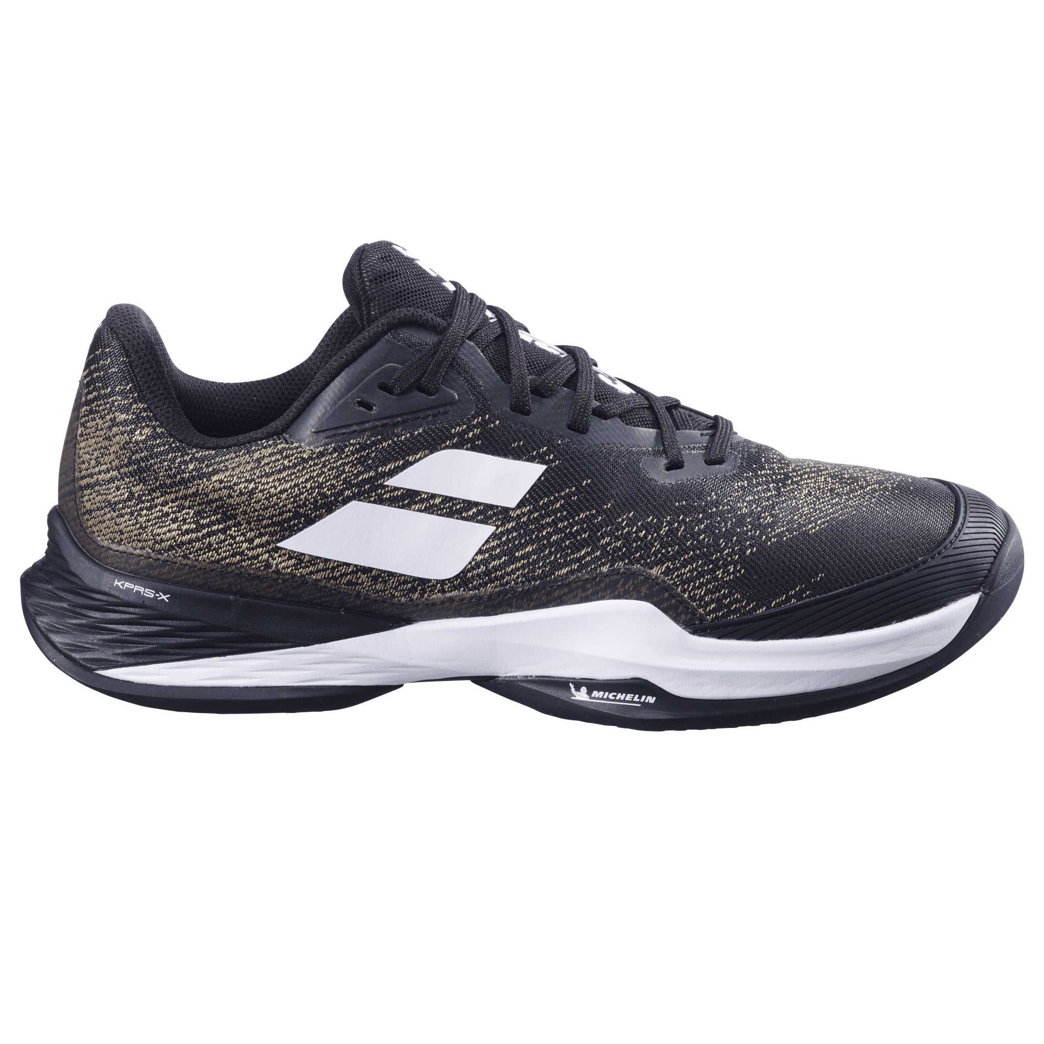 Babolat Jet Mach 3 Wide Men's Tennis Shoes - Black/White | Lightweight Performance Court Shoes for Competitive Play & Training