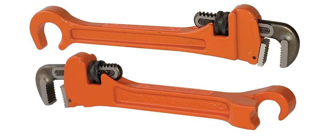 RW1 Refinery Wrench - Adjustable Pipe Wrench for 1/8-Inch to 1-Inch Pipes - Ideal for Plumbing, HVAC, and Industrial Pipe Maintenance