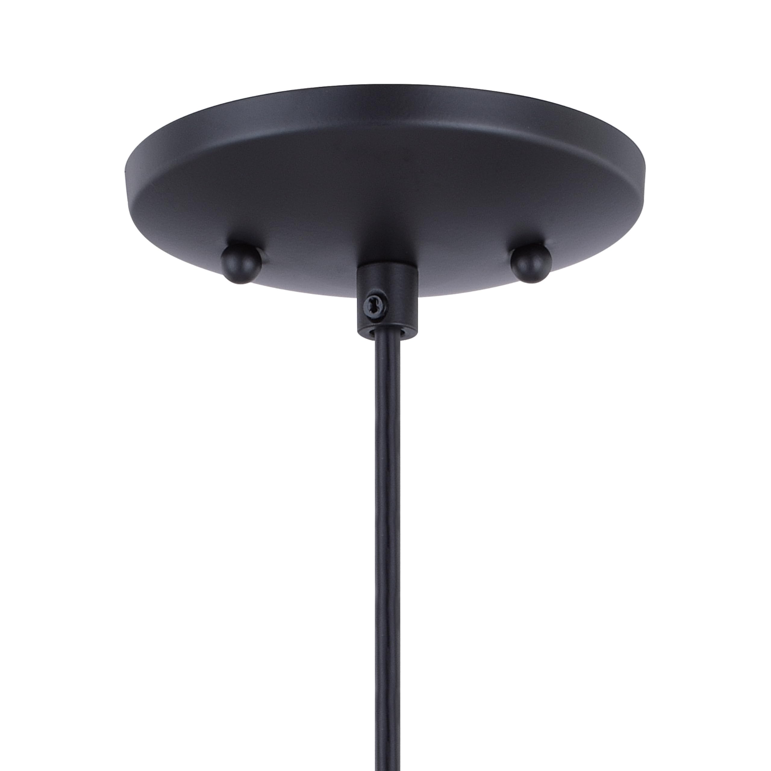 VAXCEL Milano Bronze Mini Pendant Ceiling Light with Blue Glass Shade - Perfect for Kitchen Island, Dining Room, and Bedroom Lighting