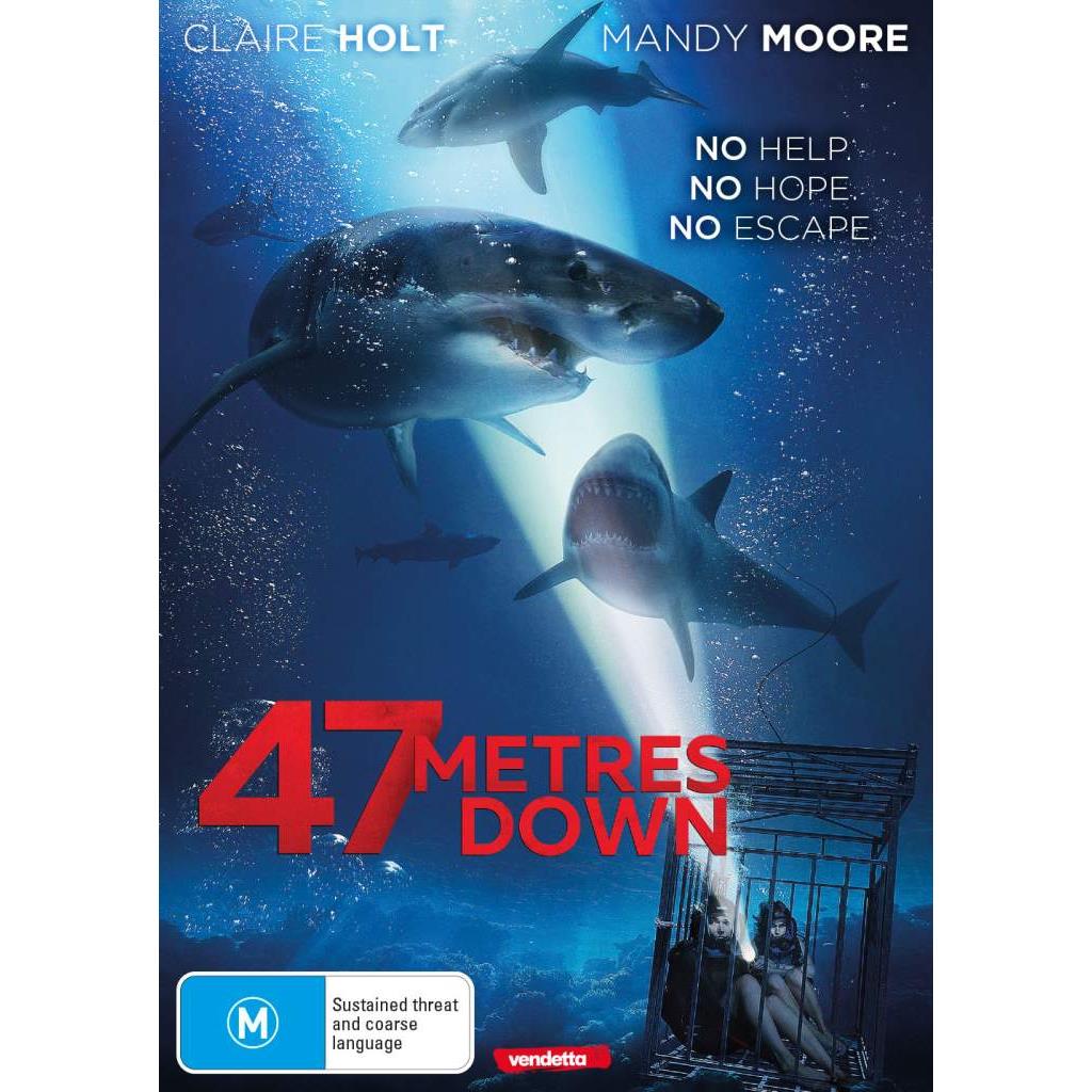 47 Meters Down DVD - Thriller Movie Collection - System Object & Generic List1 - Perfect for Movie Nights & Scary Film Enthusiasts