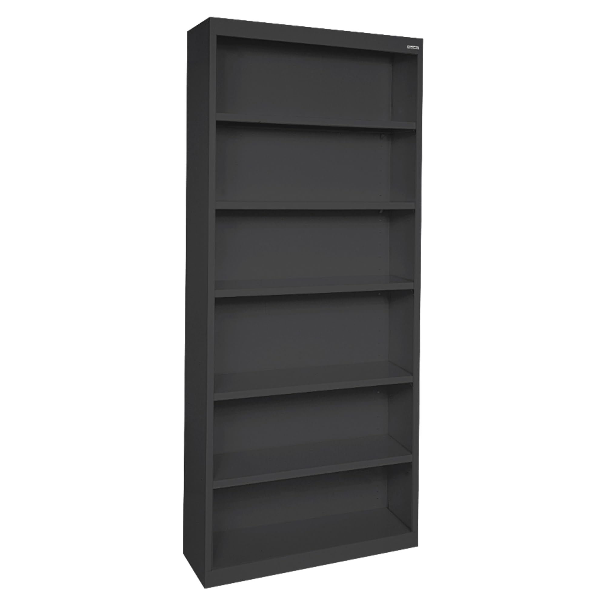 Lorell LLR41294 Fortress Series Steel Black Bookcase - 34.5