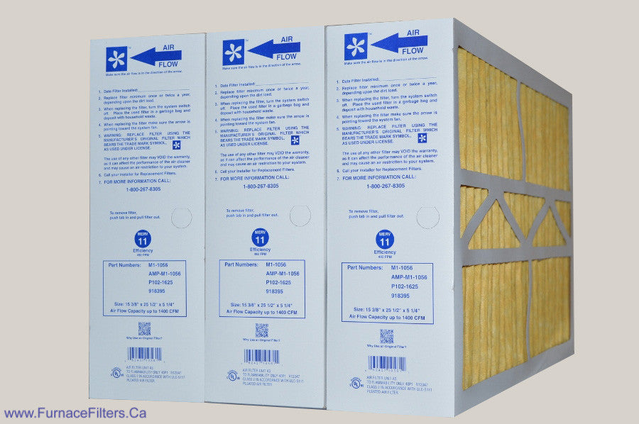 ELECTRO AIR 16x25 Replacement Electronic Air Cleaner Filter - Fits 15 3/8 x 25 1/2 x 5 1/4 Size (Case of 3) - Perfect for HVAC Systems, Home Air Purification & Allergies Relief