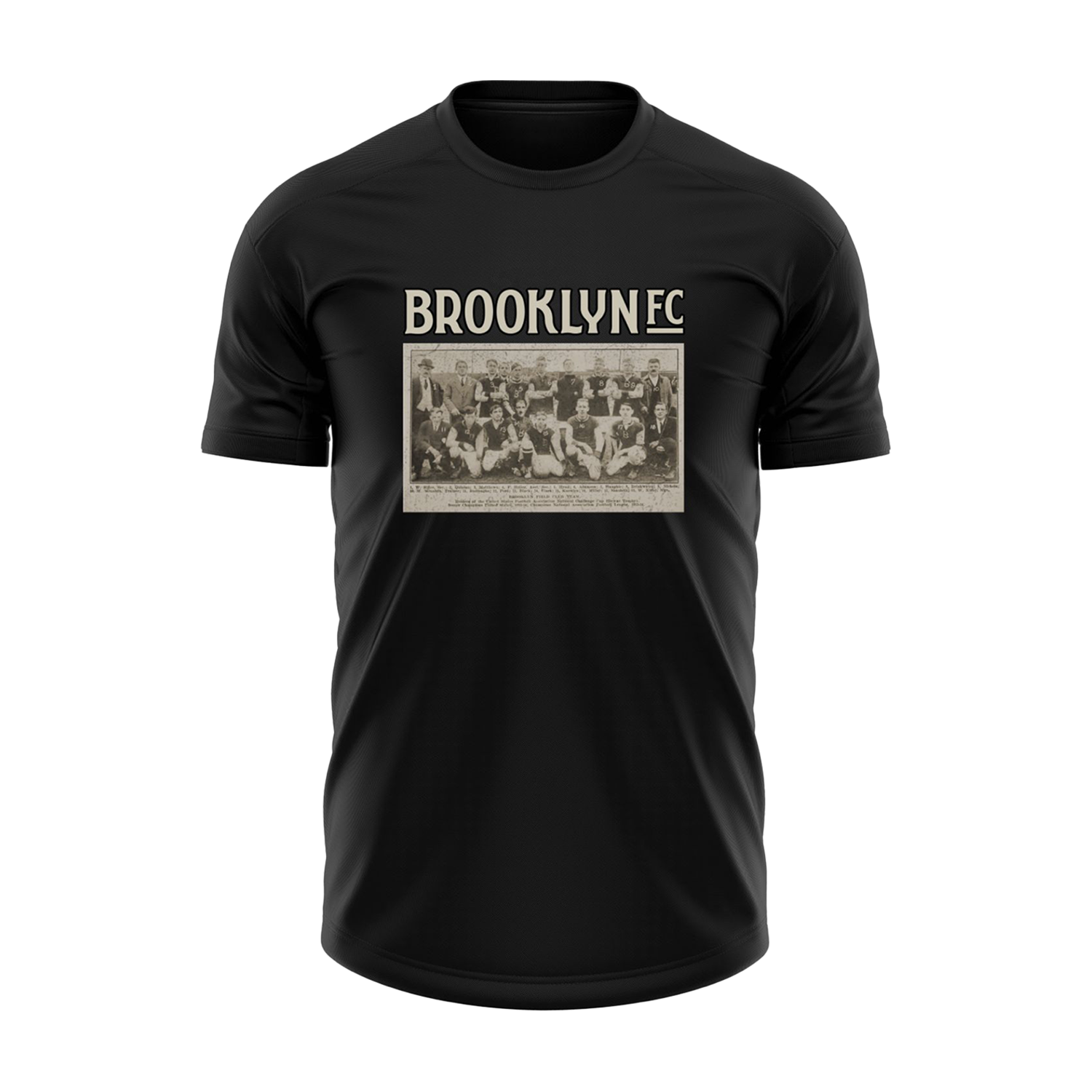 Brooklyn FC Soccer Retro Black T-Shirt - Vintage Football Fan Jersey for Men & Women - Perfect for Match Days, Casual Wear & Gifts