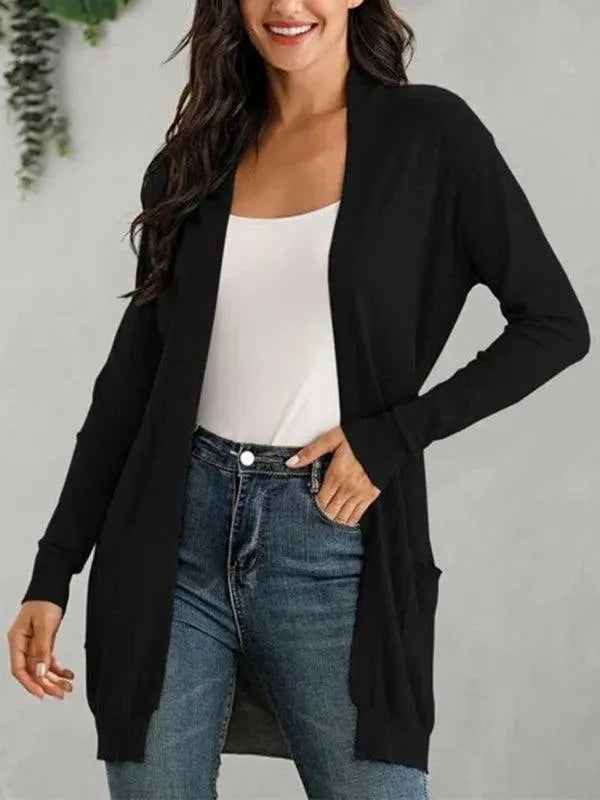 Long Knitted Cardigan Sweater for Women - Cozy Oversized Open Front Wrap - Perfect for Fall, Winter & Layering Outfits