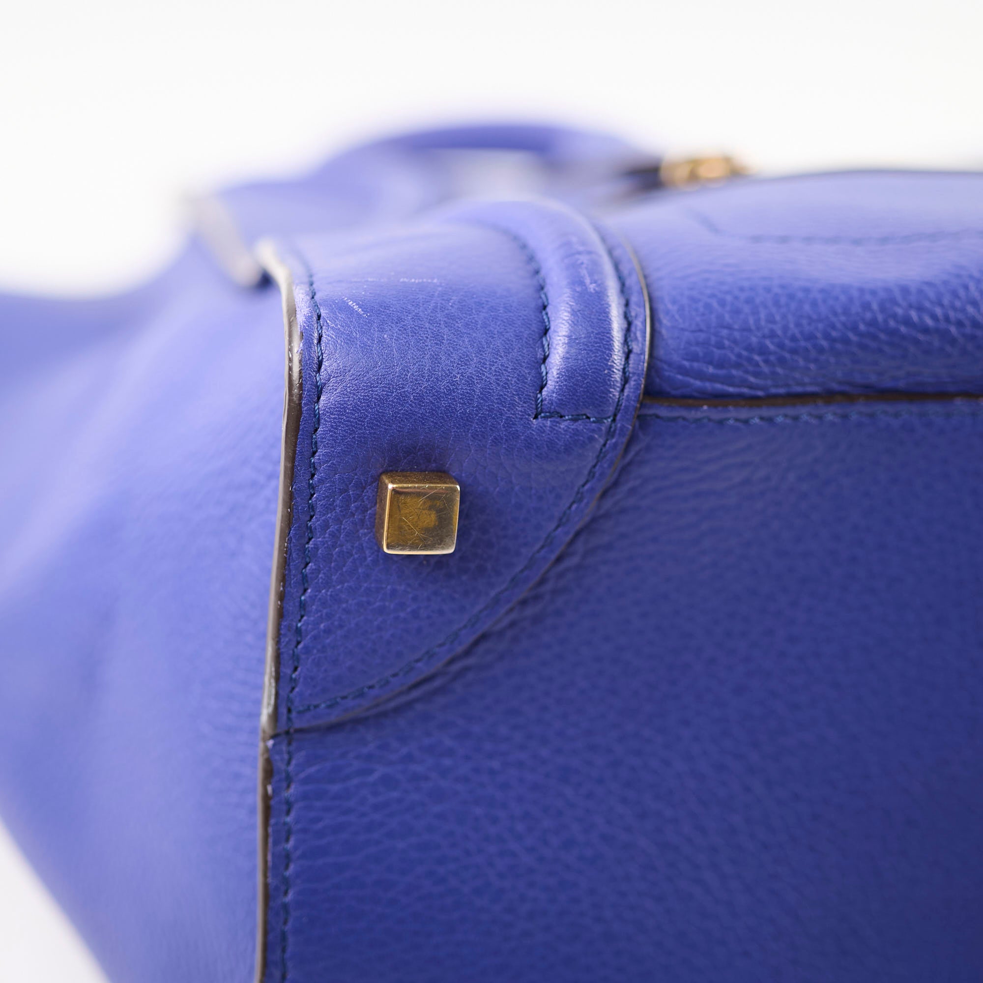 Celine Mini Luggage Bag in Blue | Genuine Leather Crossbody Handbag for Women | Perfect for Travel, Work & Everyday Use