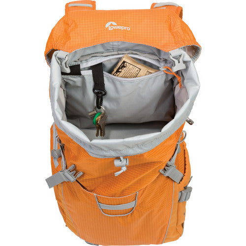 Lowepro Photo Sport 200 AW Waterproof Camera Backpack - Orange | DSLR & Mirrorless Camera Bag for Hiking, Travel & Outdoor Photography