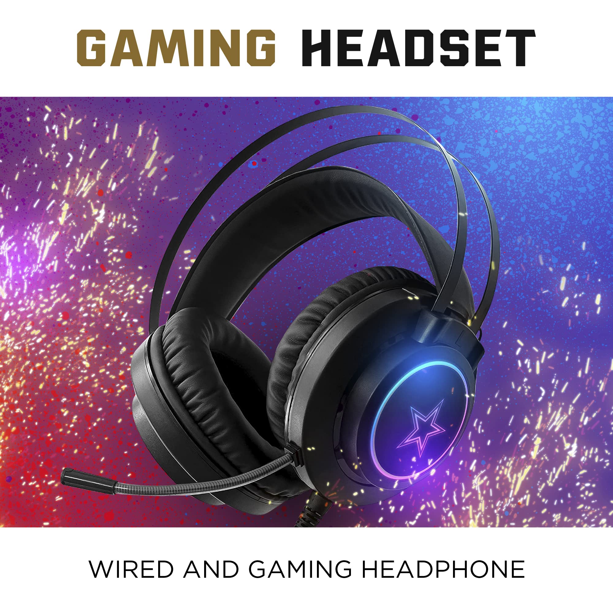 SOAR NFL Wired Gaming Headset with Noise Cancelling Mic - Official Licensed Football Team Headphones for PC, PS4, Xbox - Perfect for Gaming, Streaming & Sports Fans