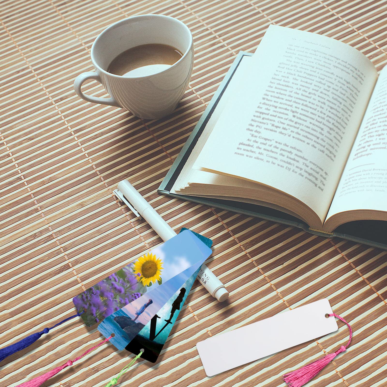 30 Pcs DIY Sublimation Blank Bookmarks - 5.9