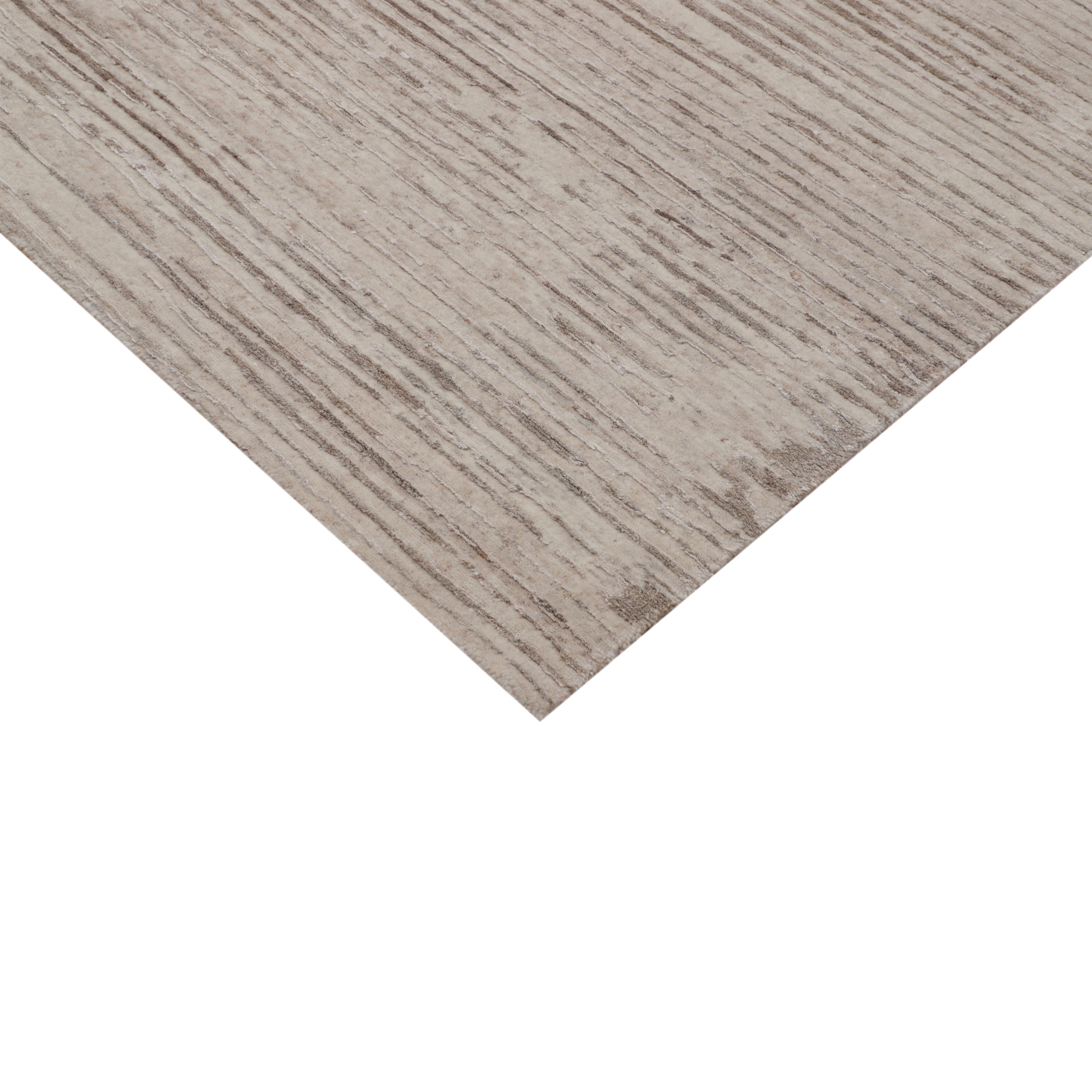 Beige Contemporary Wool Blend Rug 8'1 x 10' - Soft & Durable Area Rug for Living Room, Bedroom & Office Decor