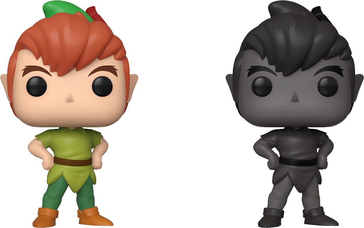 Disney Classics Peter Pan & Peter Pan's Shadow 2-Pack Action Figures - Collectible Toys for Kids, Disney Fans & Movie Lovers - Perfect for Display, Gifts & Playtime Adventures