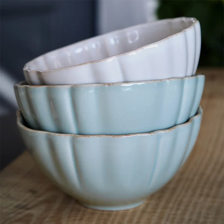 Costa Nova Alentejo White Soup and Cereal Bowl - Perfect for Breakfast, Soup, and Salad Serving - Elegant Dining and Kitchen Essentials