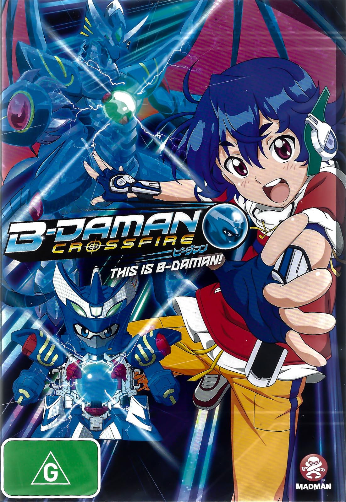 B Daman Crossfire Vol 1 DVD - Anime Action Series for Kids | Perfect for Birthday Gifts & Anime Collectors