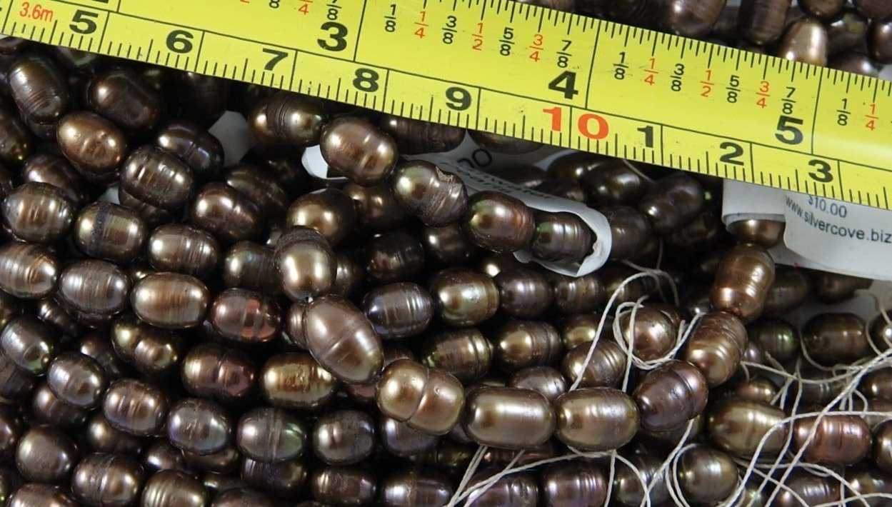 Natural Bronze Freshwater Pearl Bead Strand - 16 Inch AAA Grade for Jewelry Making, DIY Crafts | Perfect for Necklaces, Bracelets & Wedding Accessories