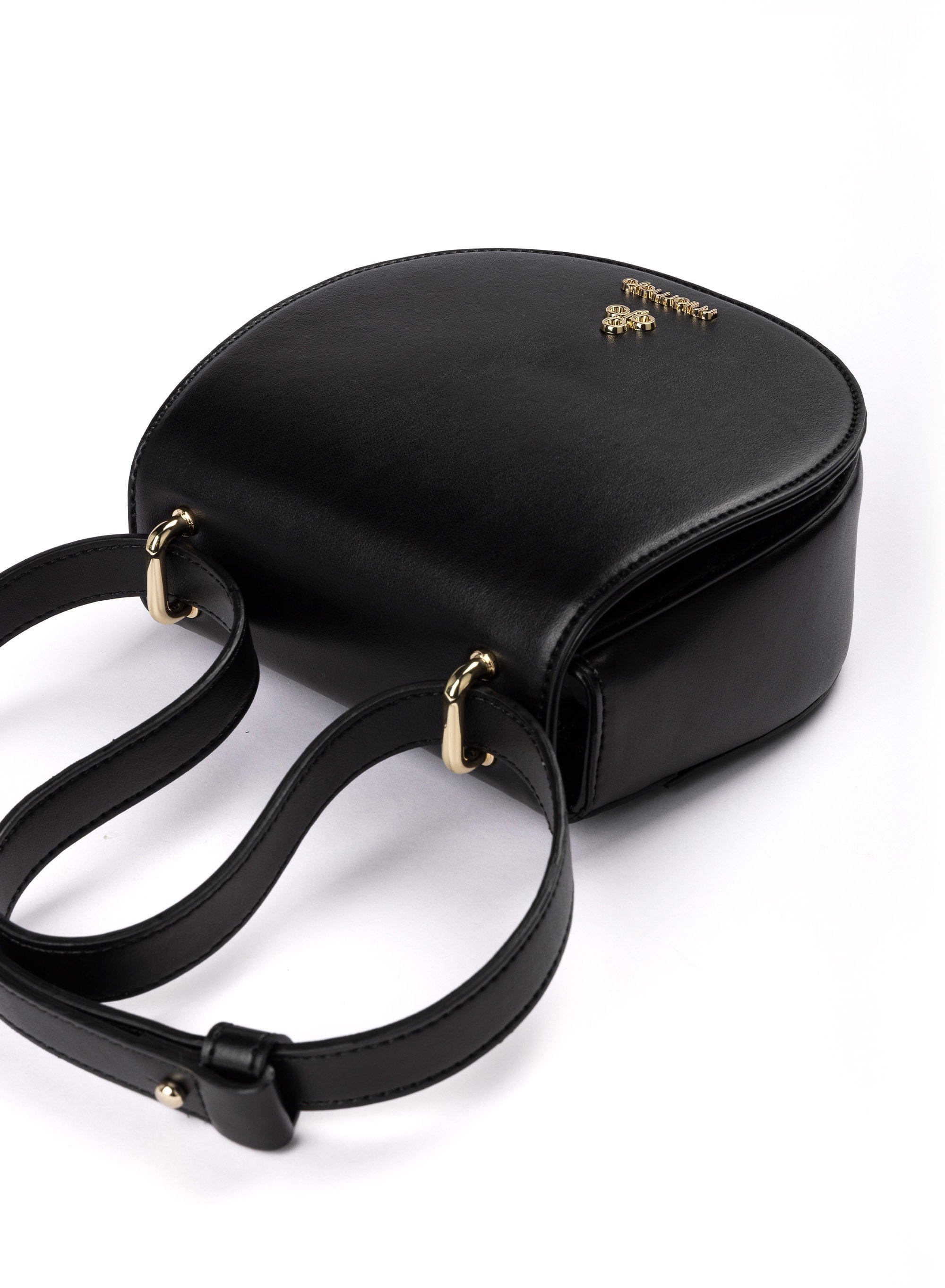 Vegan Leather Mini Crossbody Bag for Women | Iris Apple Black | Perfect for Everyday Use, Travel & Casual Outings