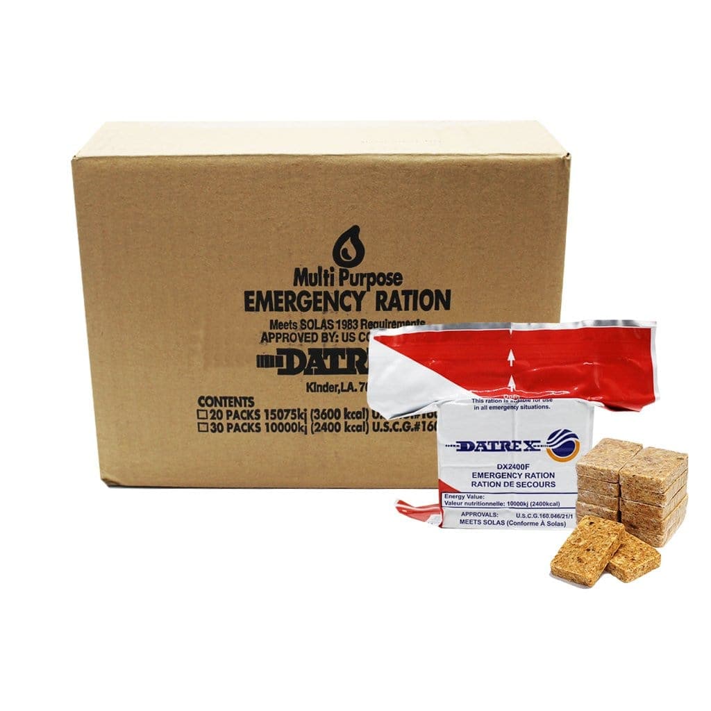 Datrex 2400 Calorie Emergency Food Ration Bars - 30 Pack | Survival Food for Camping, Hiking & Disaster Preparedness