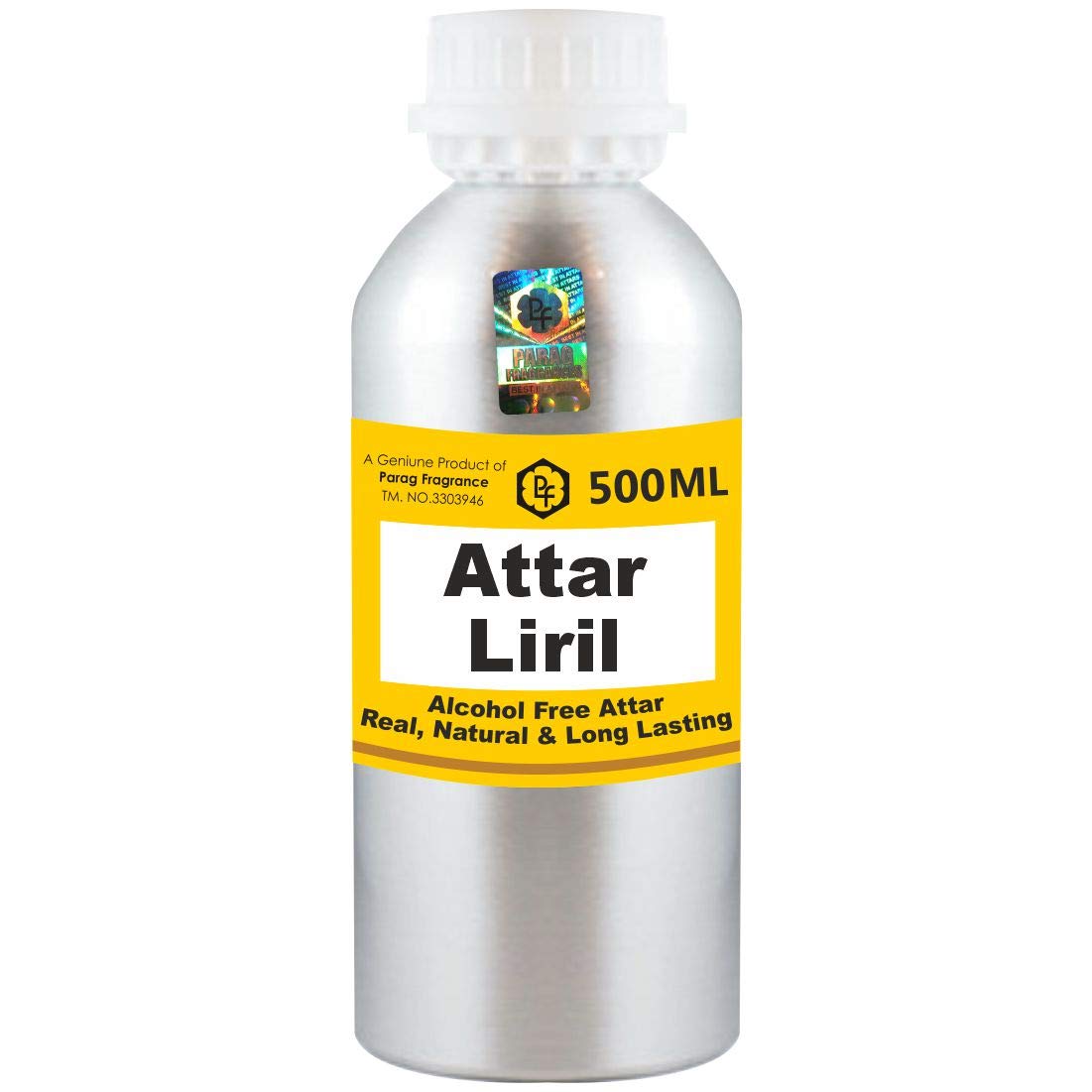 Premium Parag Fragrances Liril Attar 500ml - Alcohol-Free Long Lasting Perfume Oil for Men & Women | Luxury Itra Scent | Religious & Daily Use Fragrance | Perfect for Weddings, Meditation & Special Occasions