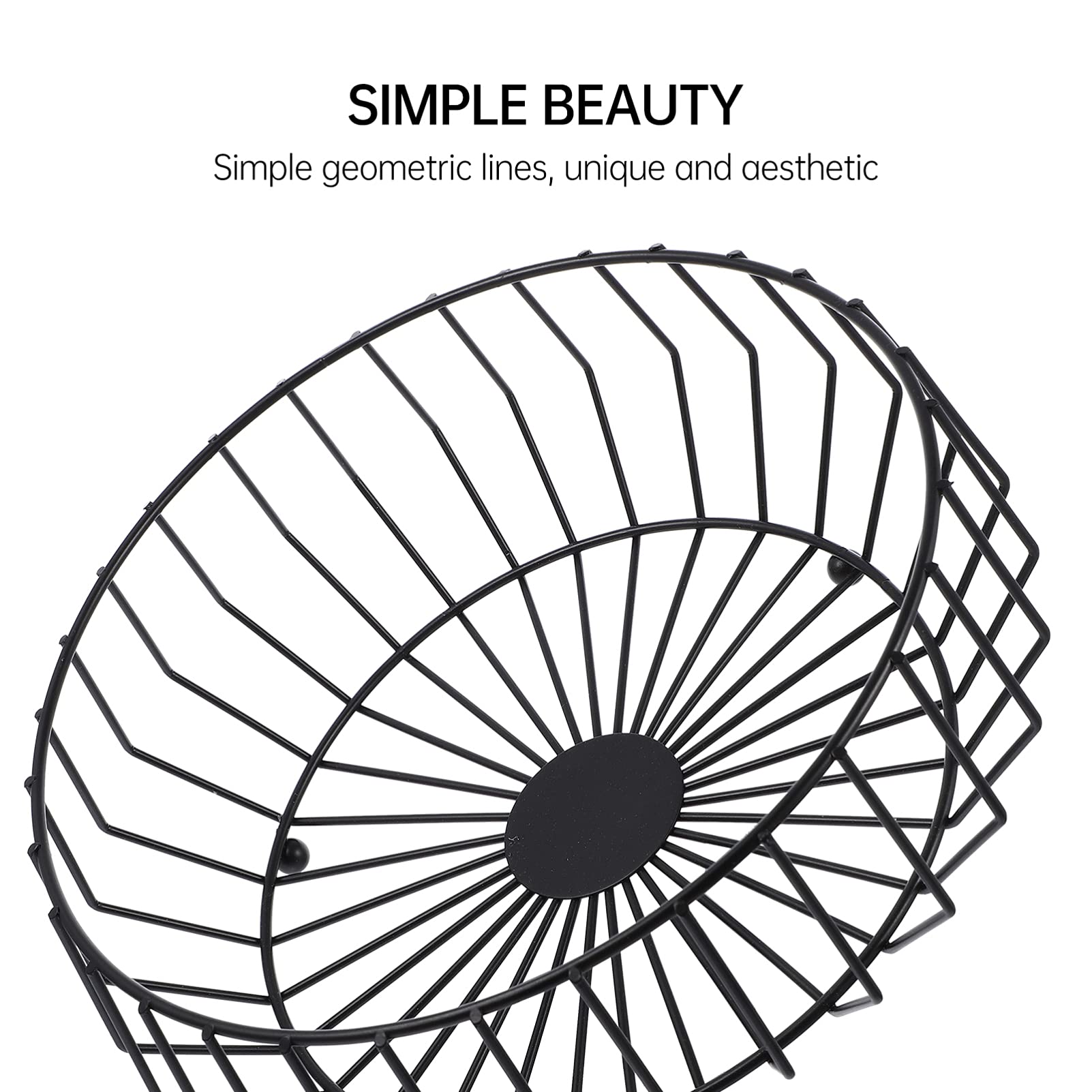 DOITOOL 1-Piece Metal Mesh Fruit Bowl - Round Iron Fruit & Vegetable Storage Basket for Kitchen Countertop - Perfect for Snacks, Produce Display, and Home Decor