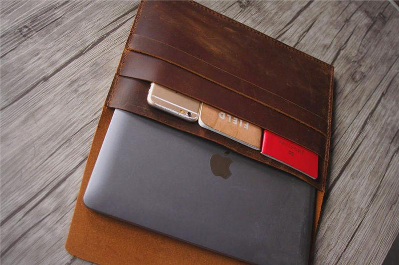 Premium Embossed Leather iPad Cover Sleeve Case - Protective & Stylish for iPad Pro/Air/Mini - Perfect for Work, Travel & Daily Use