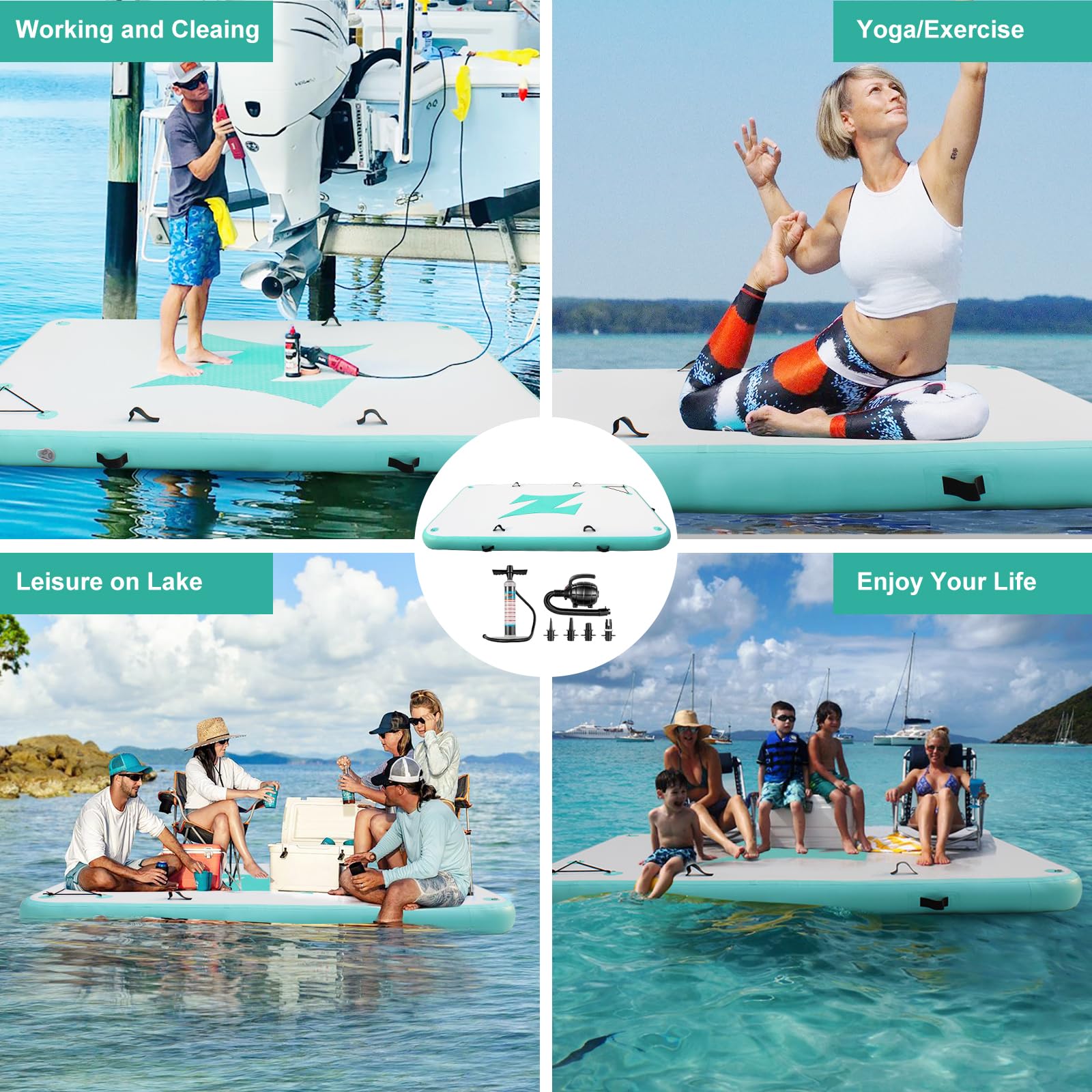 **Inflatable Floating Dock Platform - 6