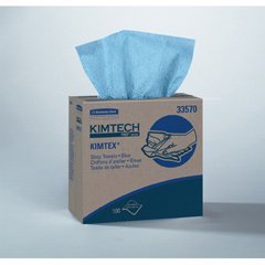 Kimtech Kimtex Wipers - Blue Disposable Cleaning Wipes (8.8