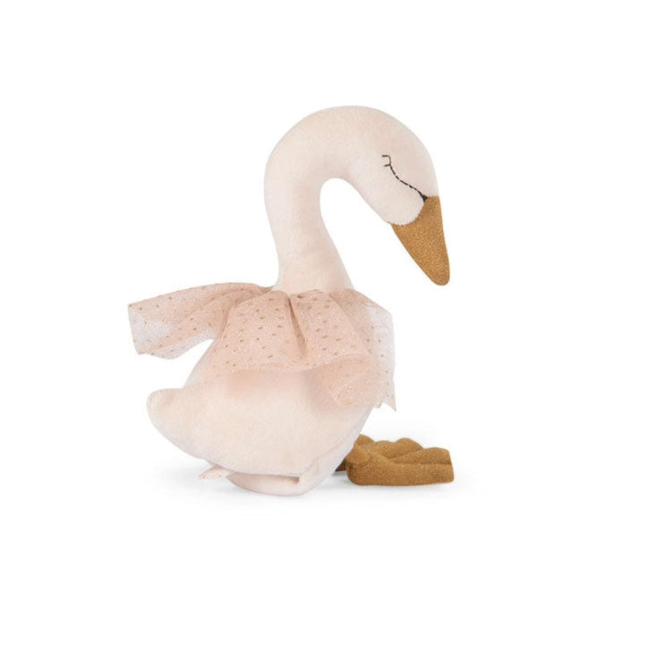 Musical Swan Toy - The Little School of Dance by Moulin Roty | Wind-Up Musical Figurine for Kids, Perfect for Nursery Decor & Ballet Themed Birthday Gifts