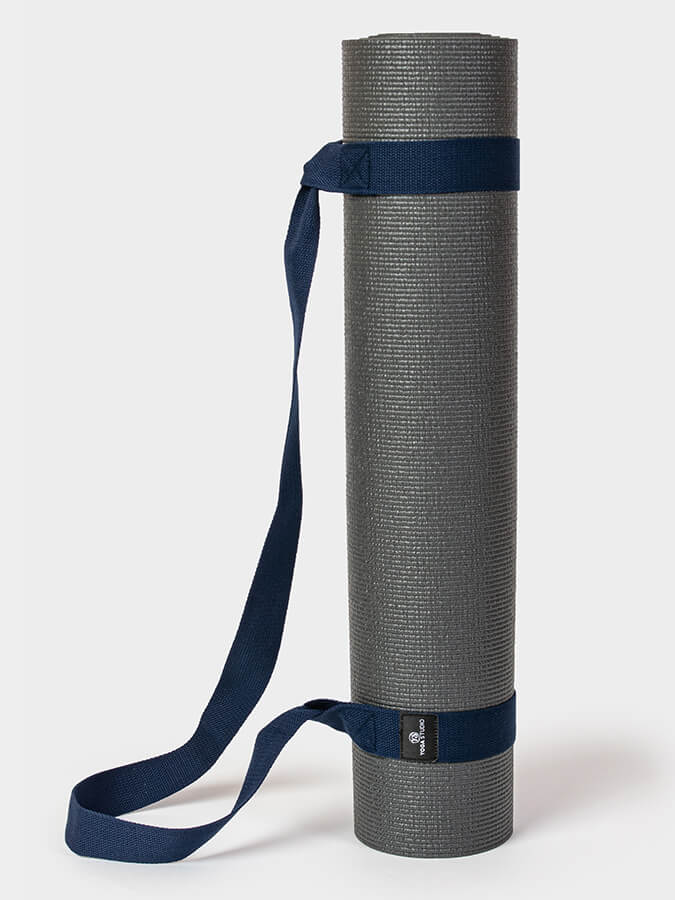 Organic Cotton Yoga Mat Strap Carrier for Yoga Studio - Premium Yoga Mat Holder with Adjustable Shoulder Strap - Perfect for Yoga Class, Gym, Travel & Outdoor Workouts