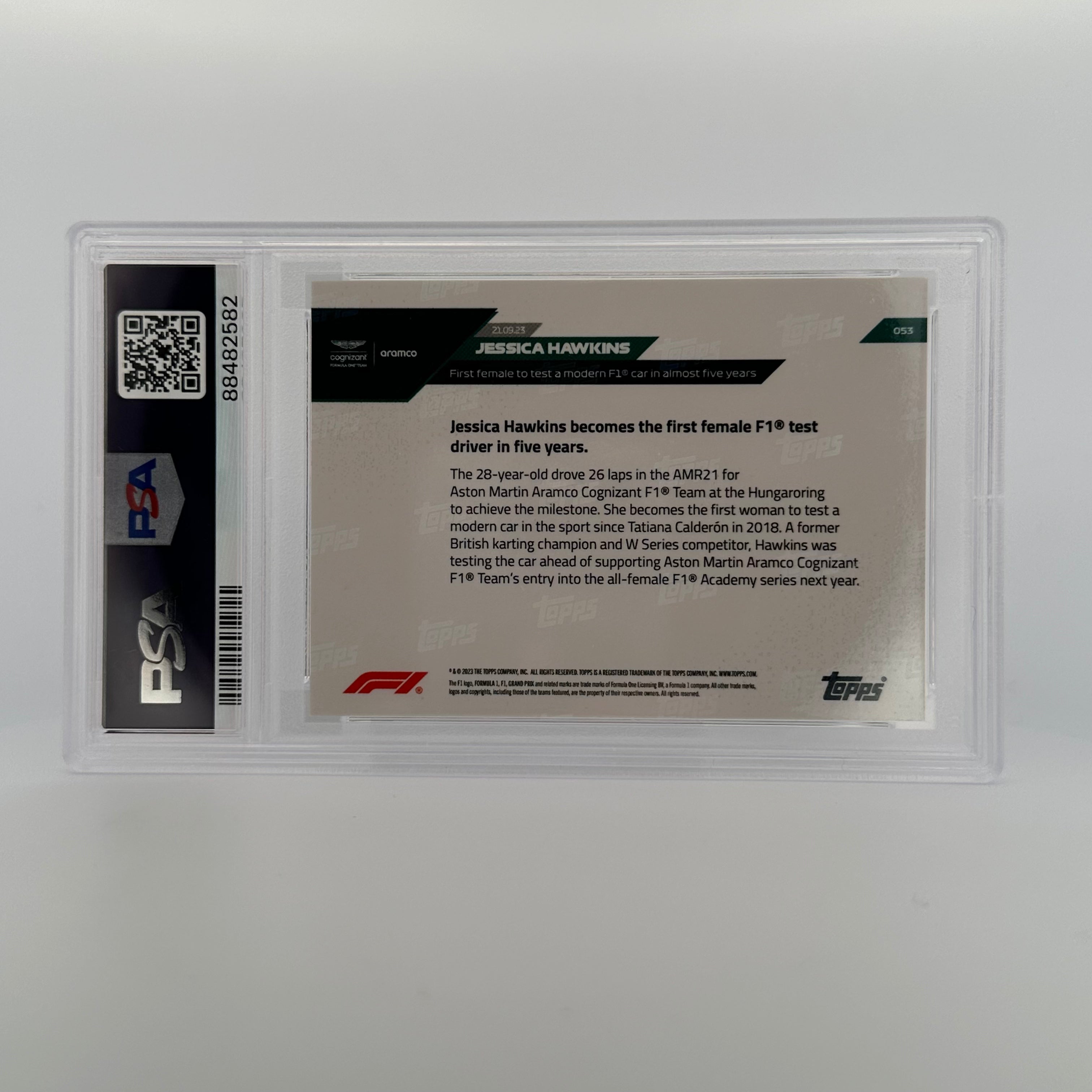 2023 Topps Now Jessica Hawkins #53 Gold PSA 10 Graded Baseball Card - Perfect for Collectors, Sports Memorabilia Displays & Investment