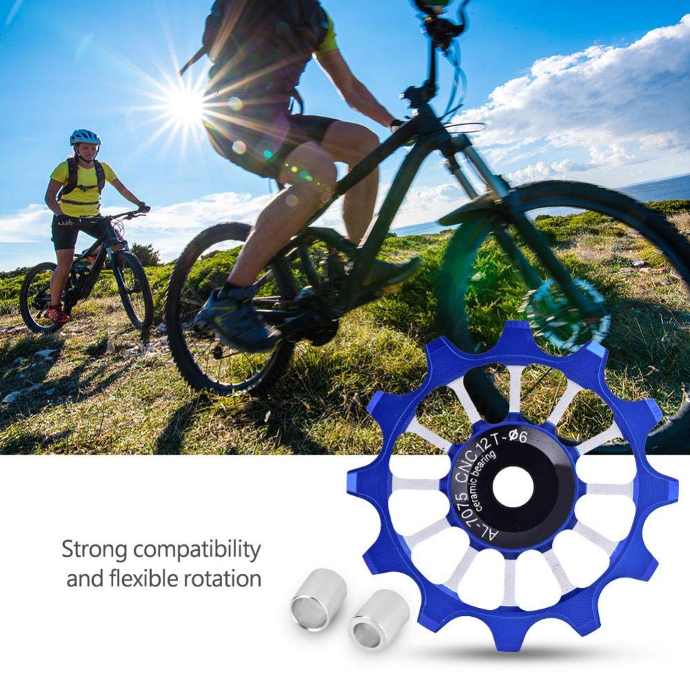 VGEBY1 Bicycle Derailleur Jockey Wheel - Sealed Bearing Rear Derailleur Pulley Guide Wheel Replacement for MTB/Road Bikes - Smooth Shifting for Mountain Biking & Commuting