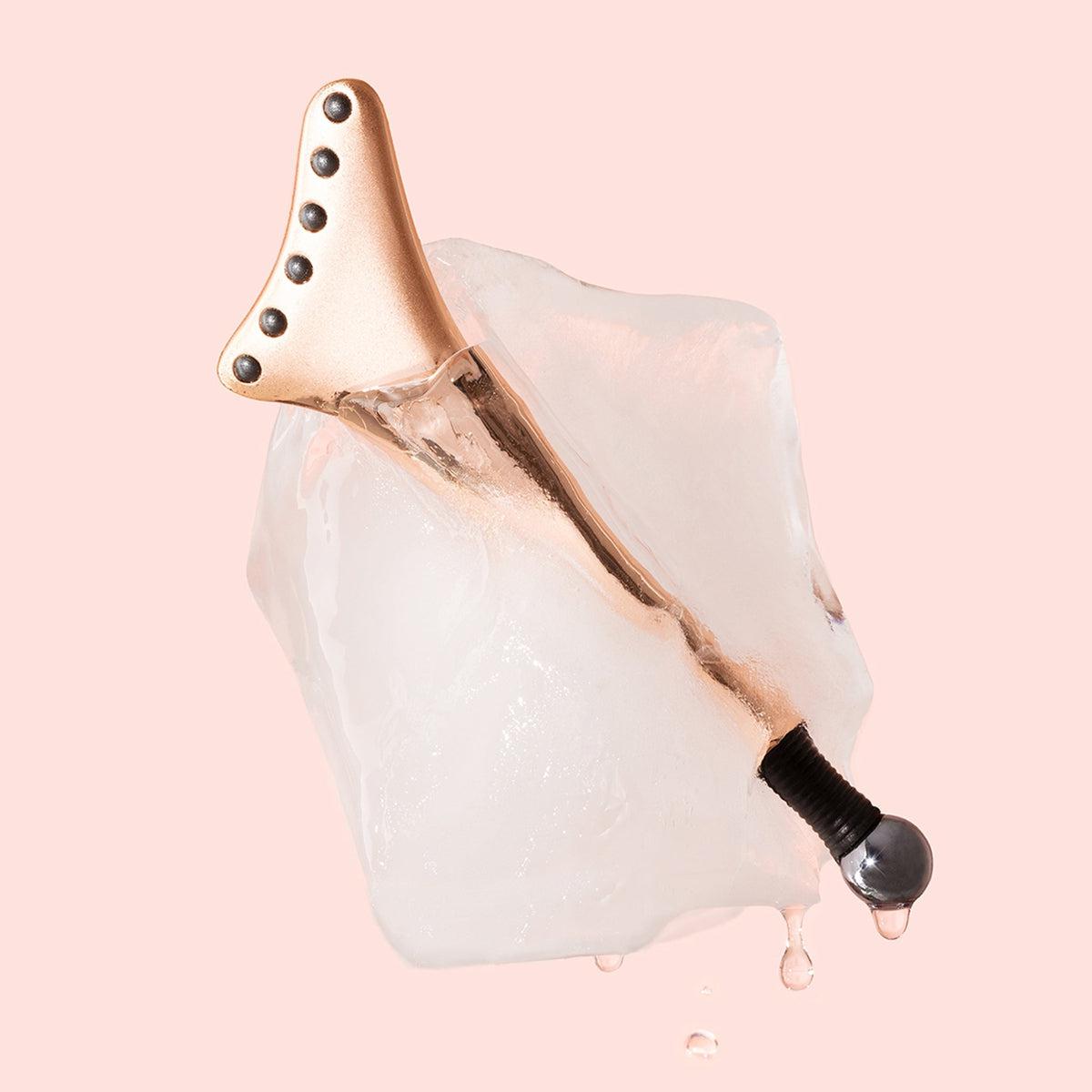 Cryo Tech Facial Tool - Ice Roller for Face & Eye Puffiness Relief - Skincare Massage for Glowing Skin - Perfect for Morning Routine & Post-Workout Recovery