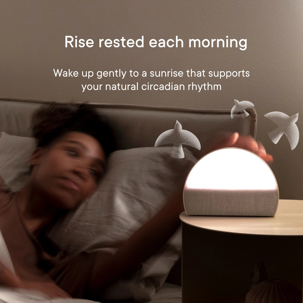 Hatch Restore 2 Smart Sunrise Alarm Clock with White Noise Sound Machine - Wake Up Naturally with Sunrise Simulation & Sleep Sounds for Better Sleep & Relaxation - Perfect for Bedrooms, Nurseries, and Meditation Rooms